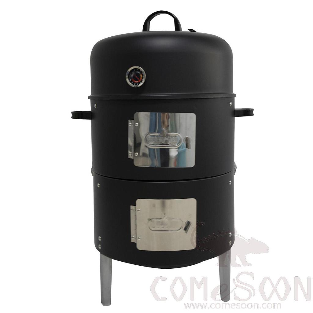 17 Inch Barrel Smoker Charcoal Bbq Grill 45*86cm