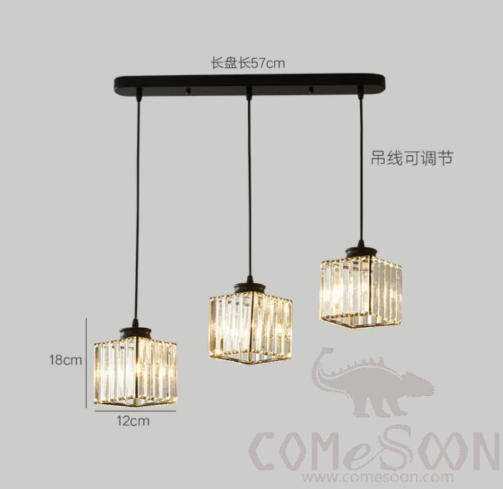 Pendant Lights-3 Lights Square,D15*H15
cm