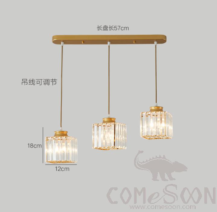 Pendant Lights-3 Lights Square,D15*H15              Holdercm