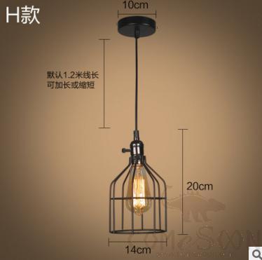 Pendant Lights-14*20cm
Adjustable line 120cm