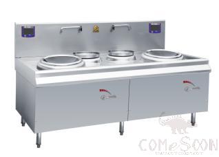 Double-head  Induction Frying Cooker 1800*1150*800/1200mm, 8kW