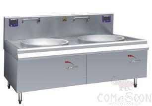 Double- head Induction Frying Cooker 2000*1150*800/1200mm, 20kW
