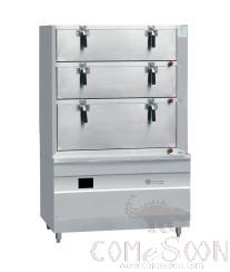 Triple-door Induction  Rice Steaming Cabinet 1000*800*1850mm, 25kW