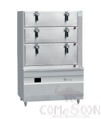 Triple-door Induction  Rice Steaming Cabinet 1200*800*1850mm, 25kW