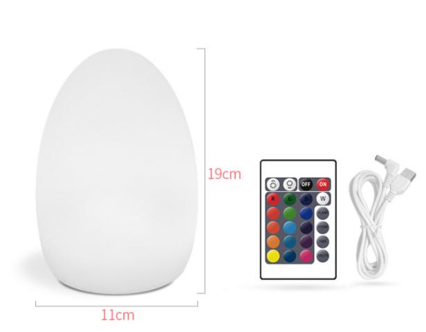 Rechargeable Battery Egg Lamp-D11*H19cm