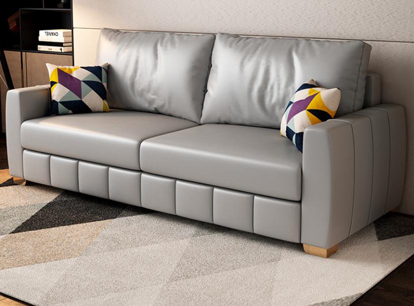 Sofa bed-microfiber leather-Sofa:225*89*76cm Bed:150*191cm