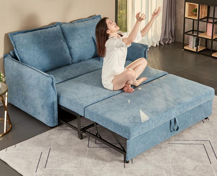 Sofa bed-technological velvet-Sofa:145*100*90cm Bed:120*205cm