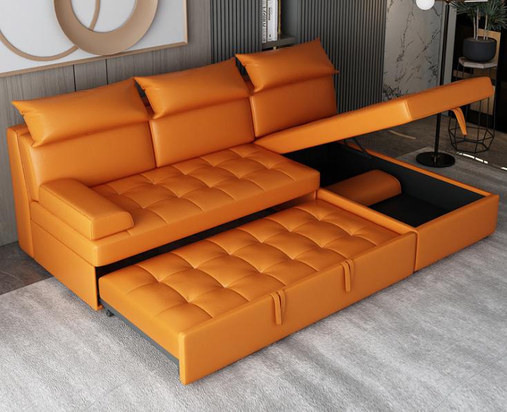 Sofa bed-microfiber leather-Sofa:290*155*90cm Bed:220*138cm