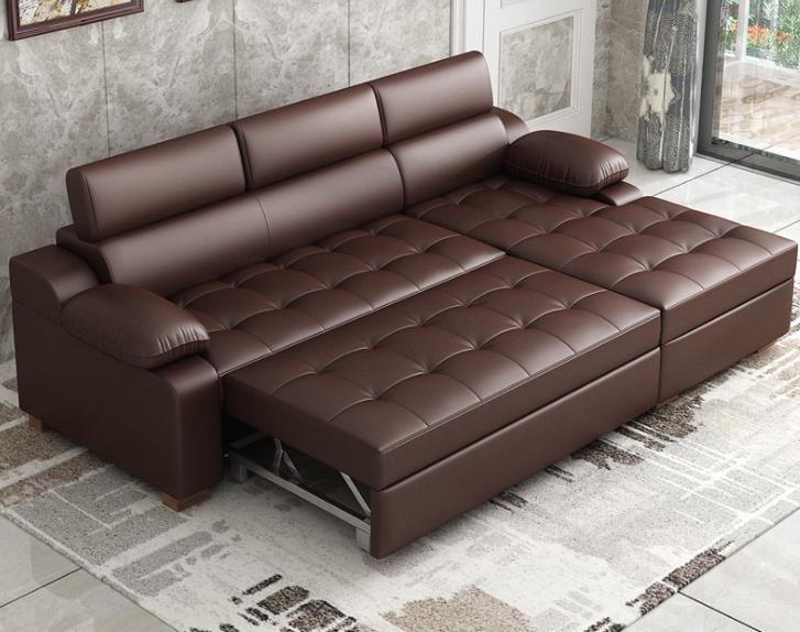 Sofa bed-microfiber leather-Sofa:280*163*94cm Bed:125*240cm
