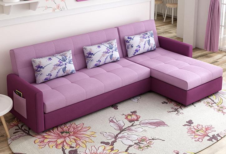 Sofa bed-cotton linen-Sofa:260*133*85cm Bed:176*166cm
