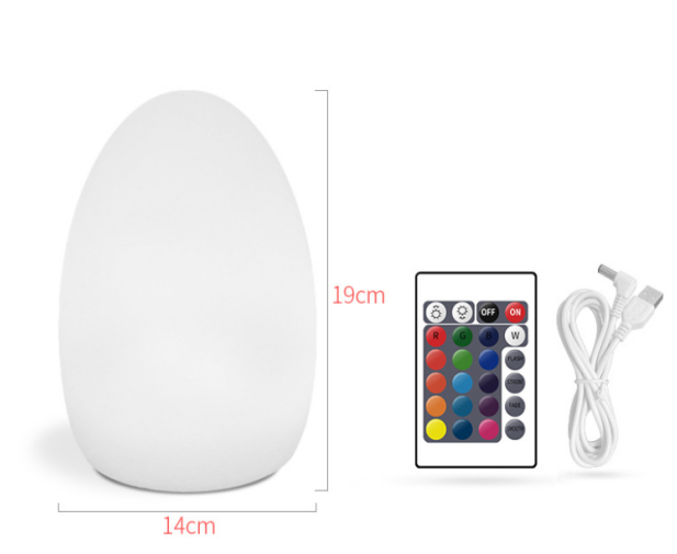 Rechargeable Battery Egg Lamp-D14*H19cm