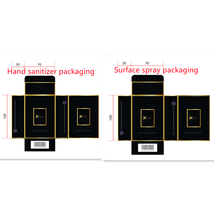 Sample - Hand sanitizer packaging &amp; Surface spray packaging