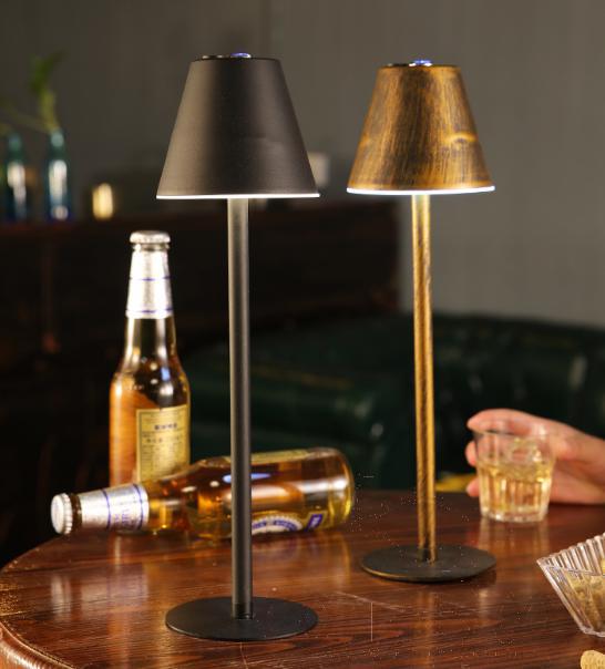 Warm light metal desk lamp - 1 w/white light/ 100204