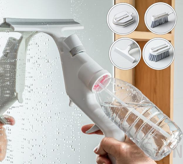 Water jet glass scraper