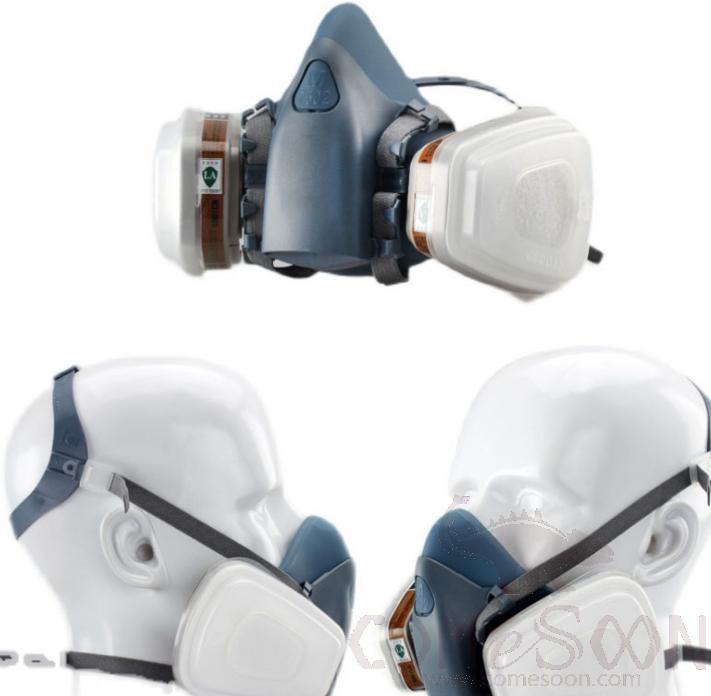 7502 gas mask - dust and spray resistant chemical gas
