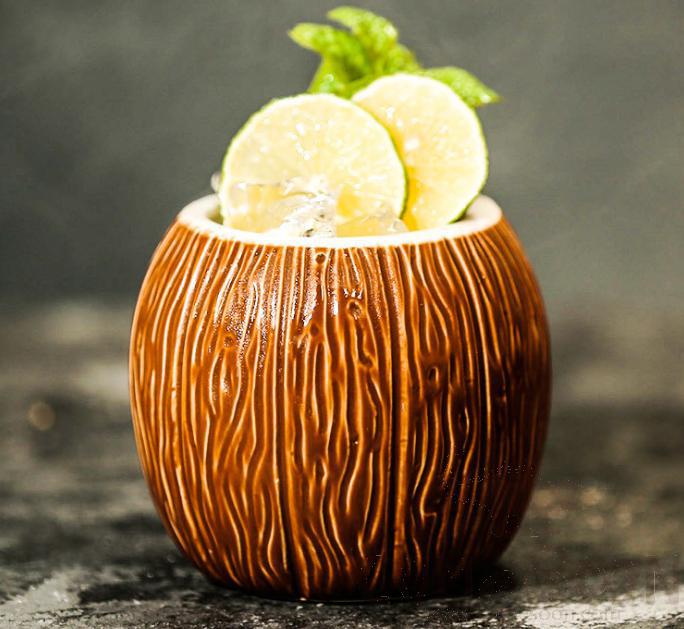 Tiki Coconut Mug