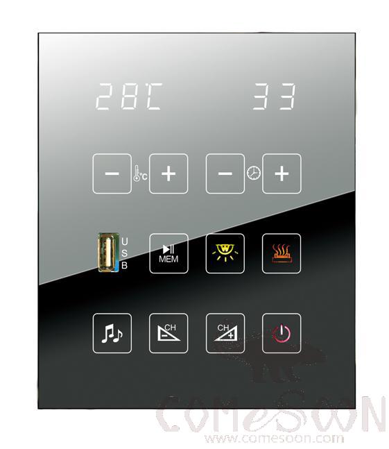Dry steaming room controller