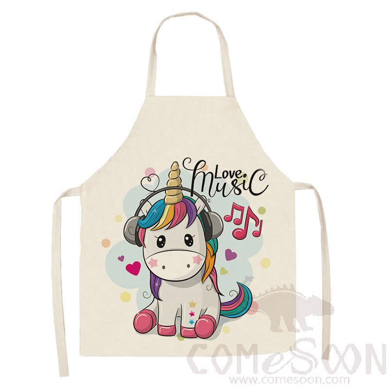Unicorn Apron ，Linen，55*68cm