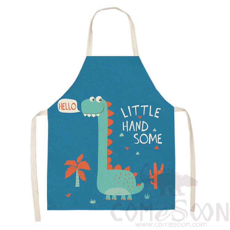 Dinosaur Apron ,Linen,55*68cm