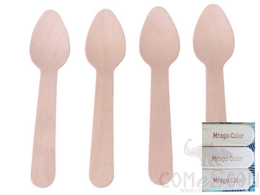 Customized Disposable Wooden Spoon 110MM