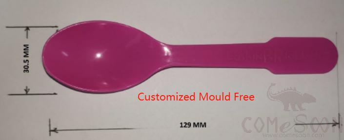 Mould Free For Customized Ice Cream Spoon 5&quot;