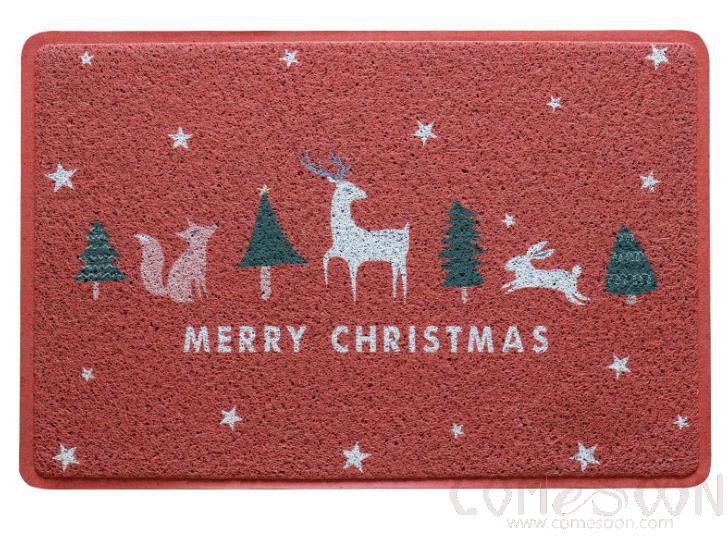 PVC loop velvet foot mat-60*90cm