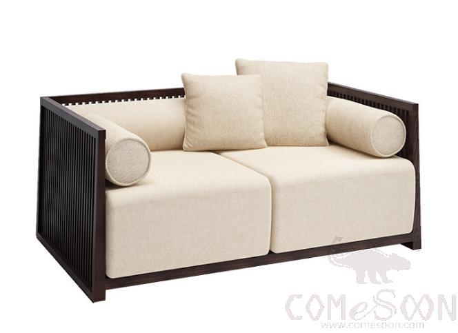 Ash Log Double Sofa, 160*78*73cm