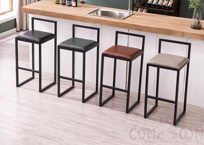 Iron frame bar chair-40*42*92cm