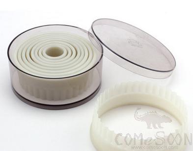 Round Cutting W/Serrated Pattern 9 Pcs set