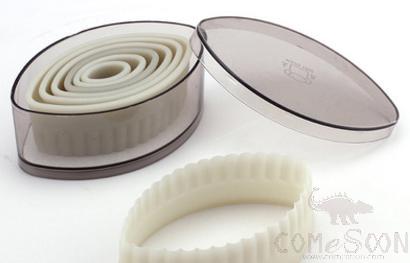 7 pcs set Oval Cutting W/Serrated Pattern