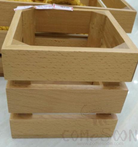 Square Beech Wood Box  Buffet Riser 15*15*15