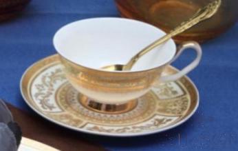 Bonechina Golden Coffee Cup Luxury