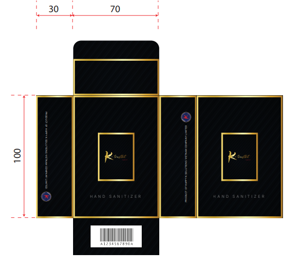 【MOQ:1000】 Hand sanitizer packaging