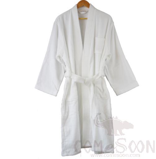 Bath robe white-Terry