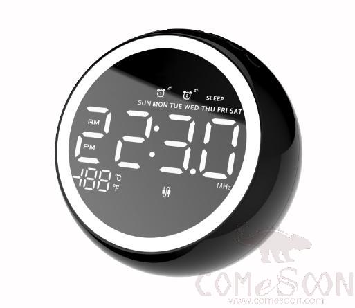 Bluetooth alarm clock box plug-in version,5W