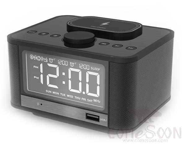 Bluetooth alarm clock box wireless version,10W