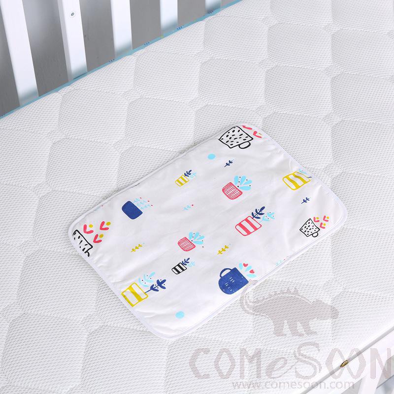 Baby Waterproof Changing Pad，Cotton + TPU，35*60 CM