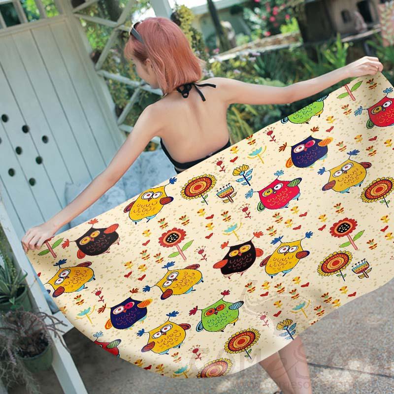 Cartoon Beach Towel,Microfiber ,150*70cm