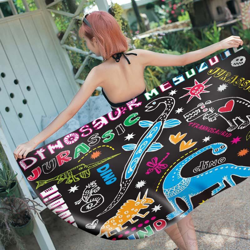 Cartoon Beach Towel,Microfiber ,150*70cm