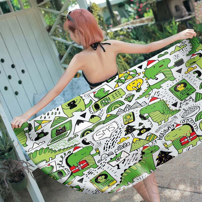 Cartoon Beach Towel,Microfiber ,150*70cm
