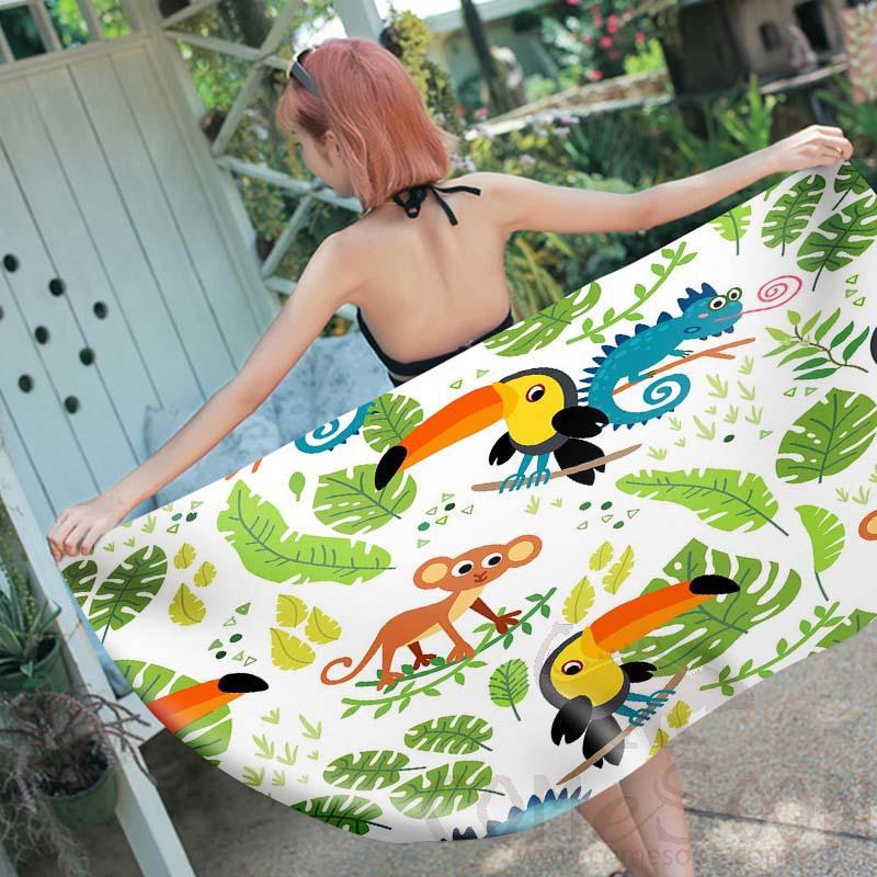 Cartoon Beach Towel,Microfiber ,150*70cm