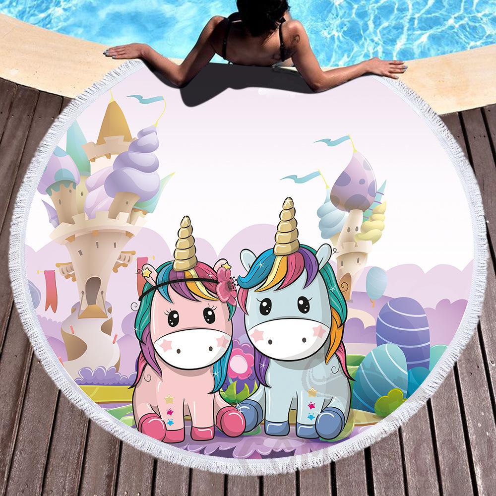 Cartoon Microfiber Beach Towel，Microfiber，150*150cm