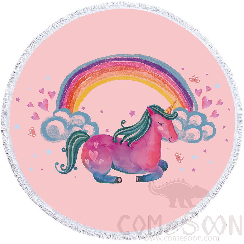 Cartoon Microfiber Beach Towel，Microfiber，150*150cm