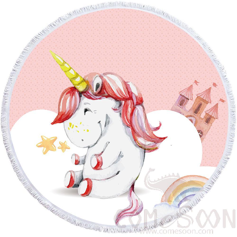 Cartoon Microfiber Beach Towel，Microfiber，150*150cm