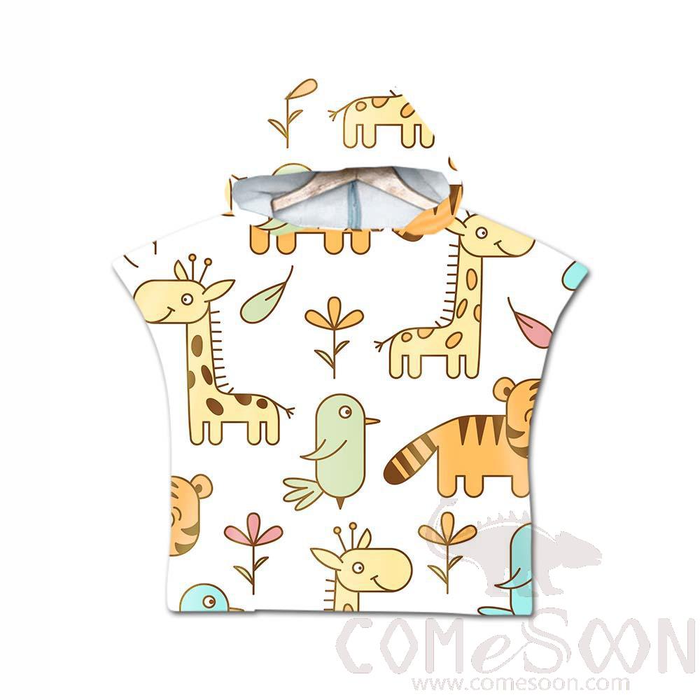 Kid's Cape Beach Towel,Microfiber，60*80cm