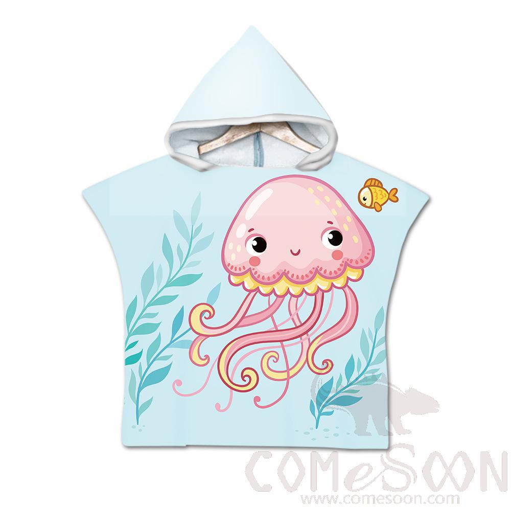 Kid's Cape Beach Towel,Microfiber，60*80cm
