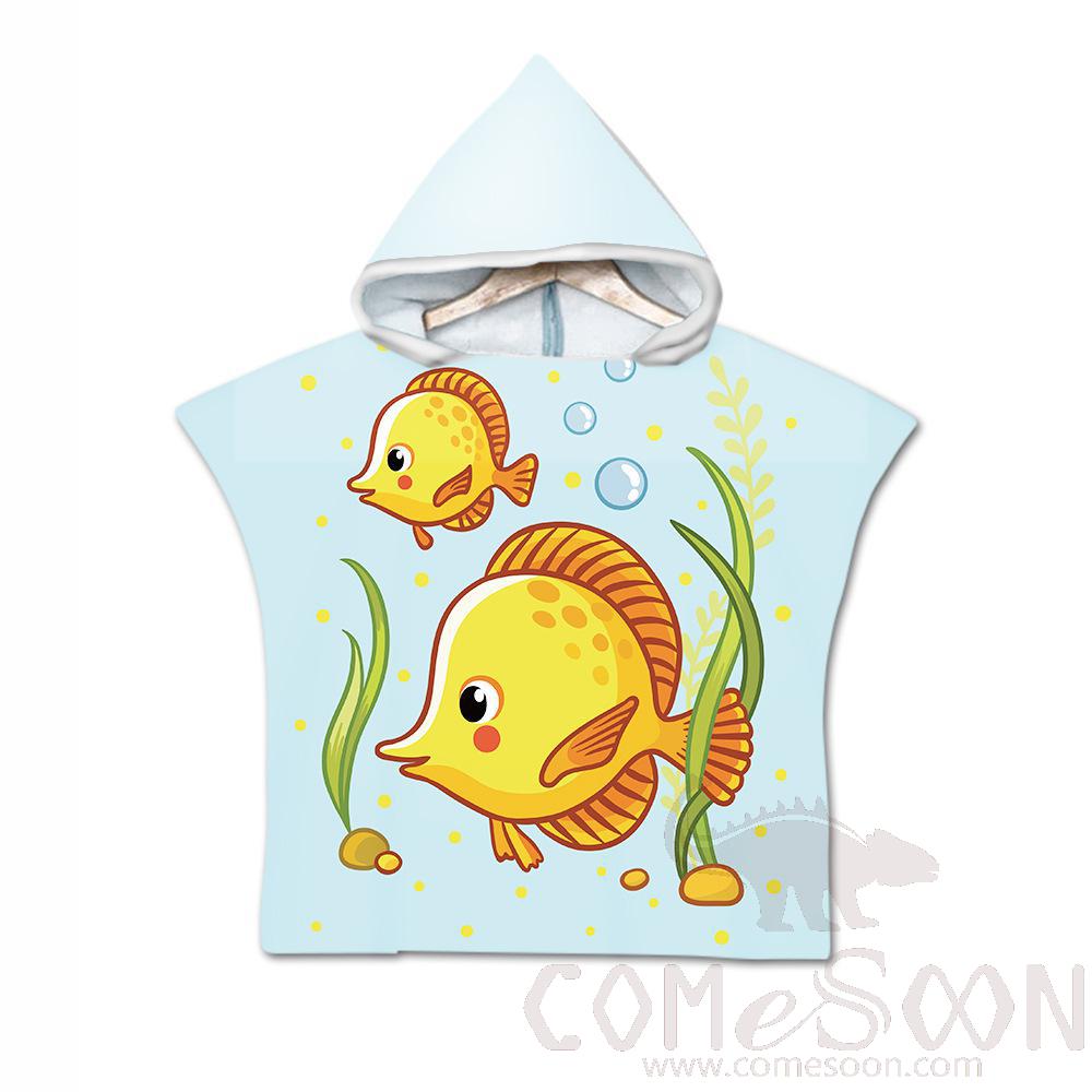 Kid's Cape Beach Towel,Microfiber，60*80cm