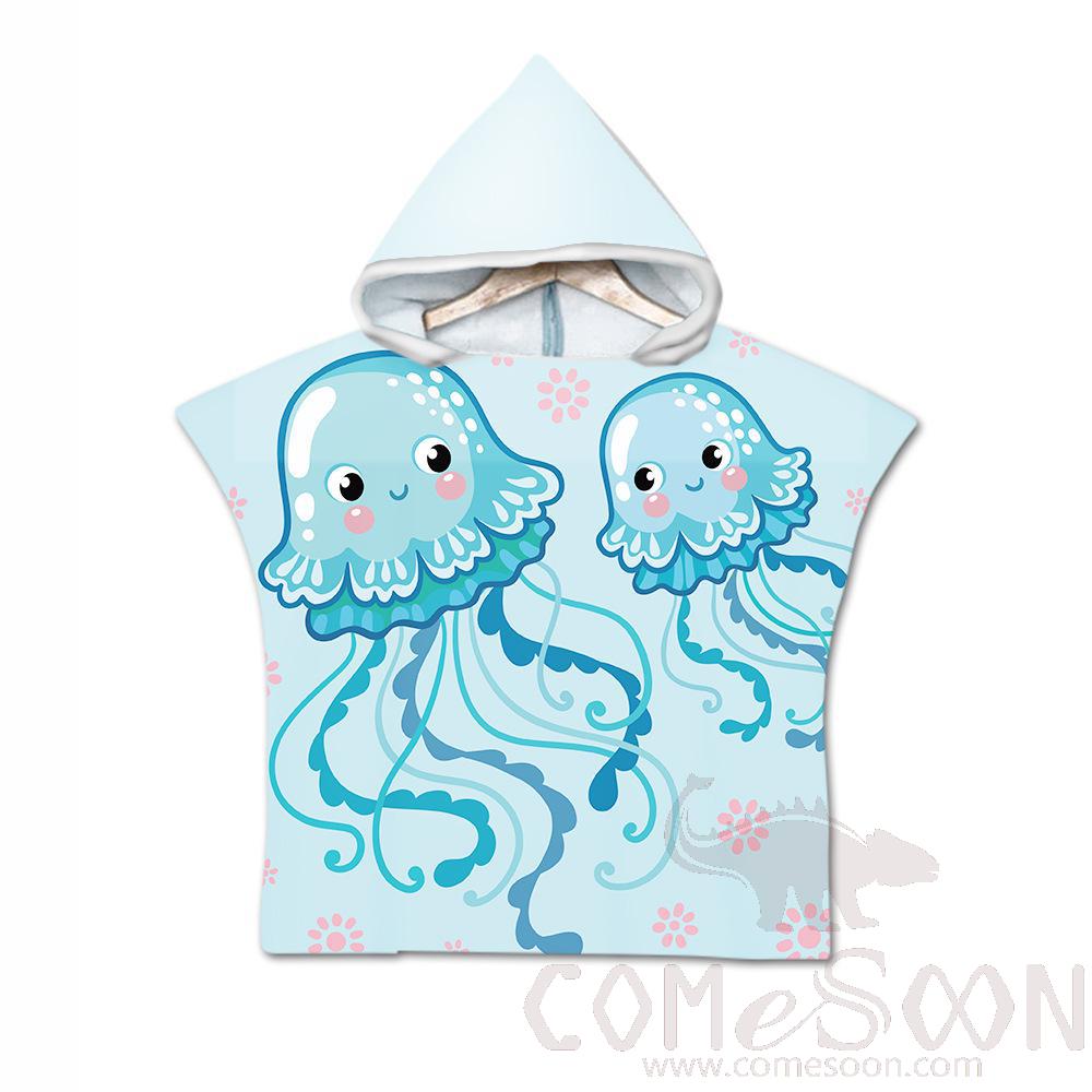Kid's Cape Beach Towel,Microfiber，60*80cm