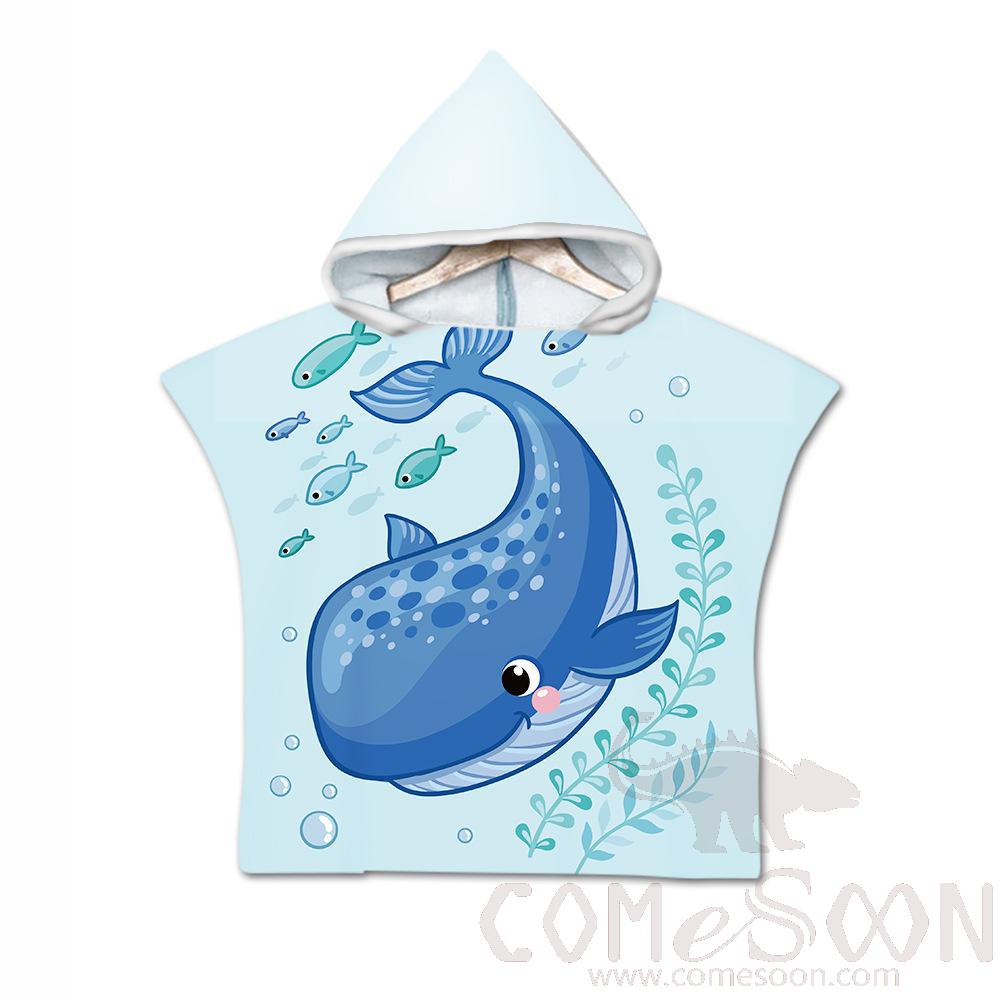 Kid's Cape Beach Towel,Microfiber，60*80cm