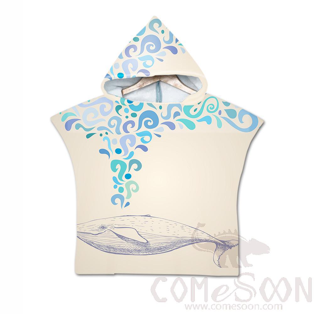Kid's Cape Beach Towel,Microfiber，60*80cm